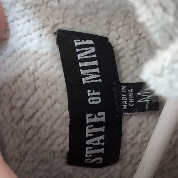 State of Mine Grey Missouri Heavyweight Hooded Sweatshirt Size Medium - Picture 2 of 4